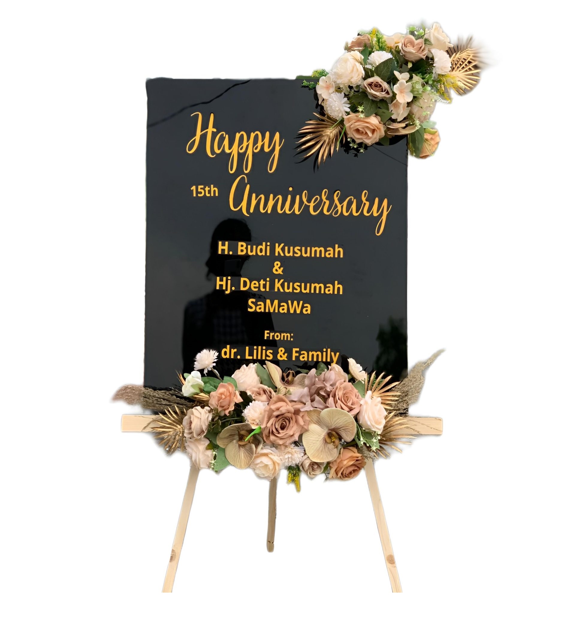 Papan Bunga Akrilik Binong