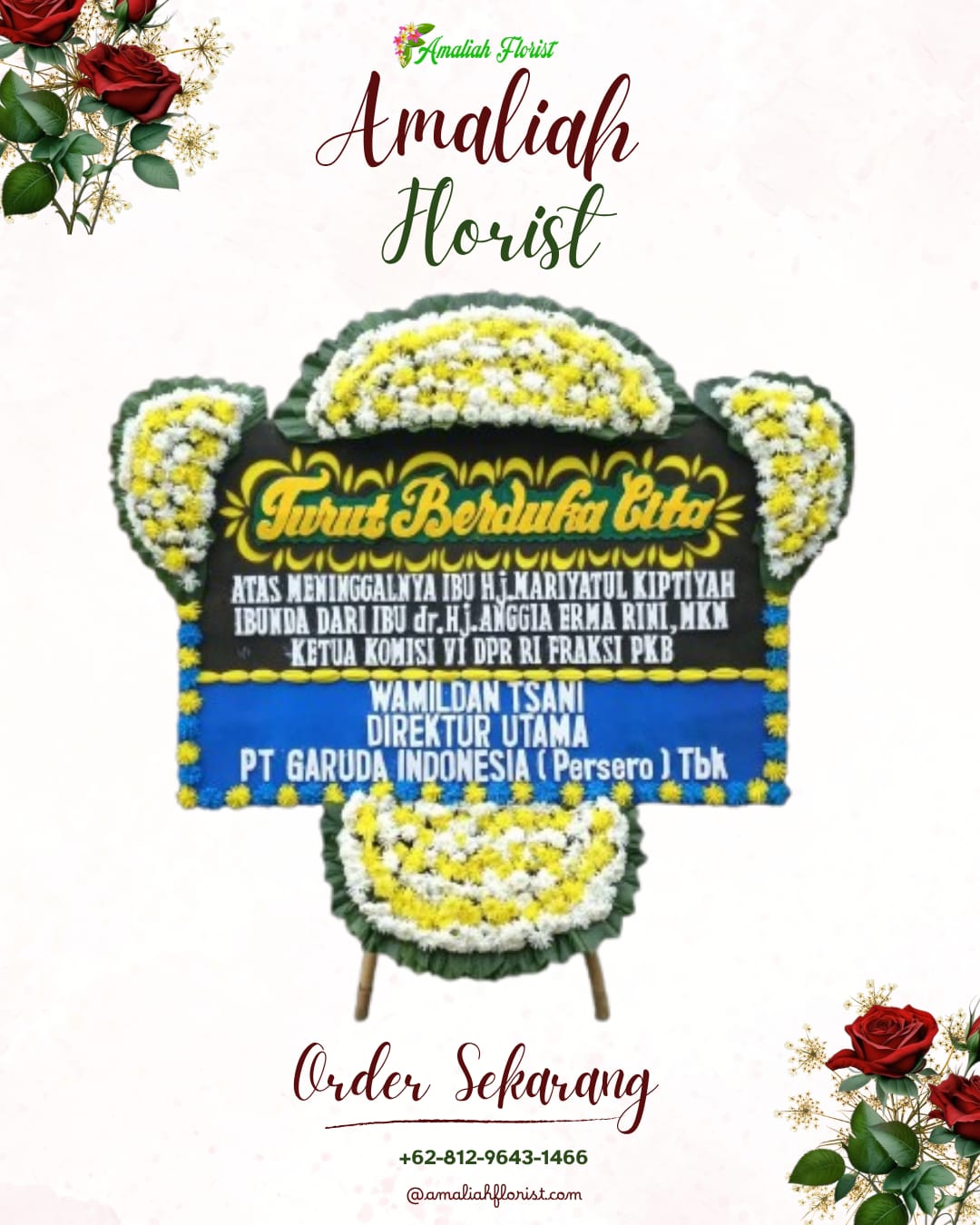 Papan Bunga Duka Binong